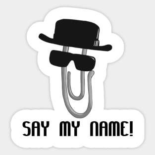 Clippy Heisenberg Sticker